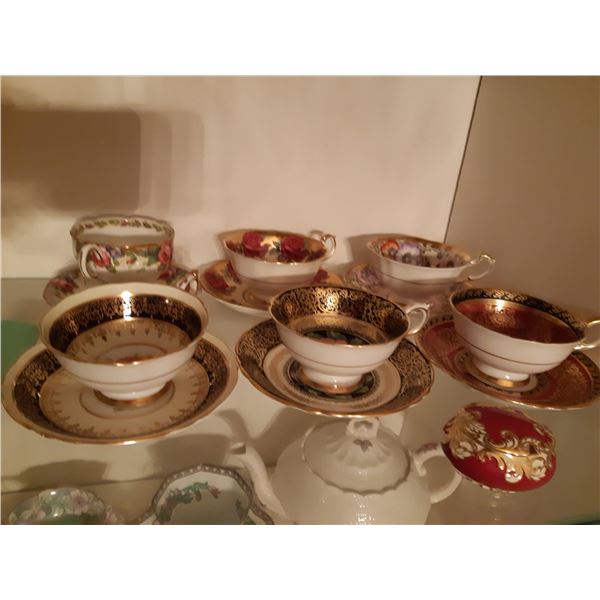 Paragon China Cups and Saucers A