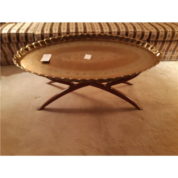 Indian Brass Table Top Tray C