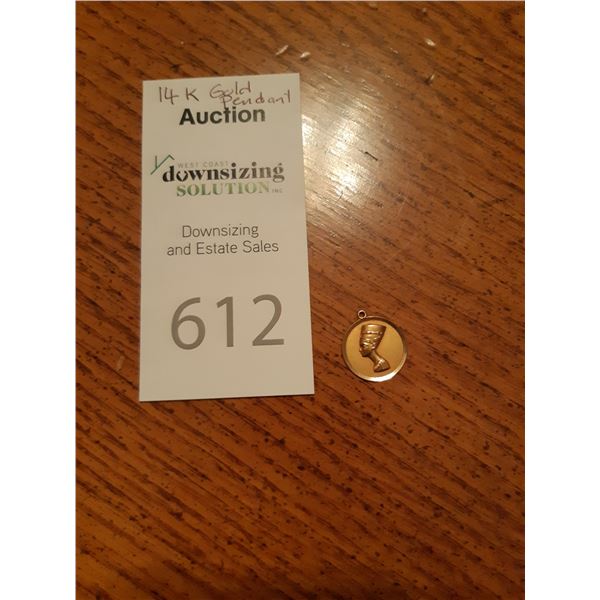 14 K Gold Pendant Cat A