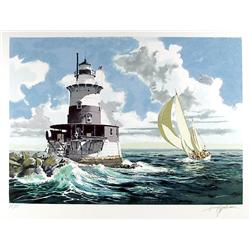 Harry Schaare, Lighthouse, Lithograph