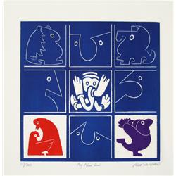 Jean Sariano, Blue Law, Pop Aquatint Etching