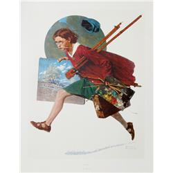 Norman Rockwell, Wet Paint, Poster