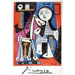 Pablo Picasso, Enfant Avec Cheval, Lithograph