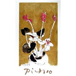 Pablo Picasso, Cyclamens, Lithograph