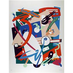 Nina Paull, Building in Time, Lithograph