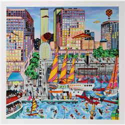 Linnea Pergola, Hudson River, Serigraph