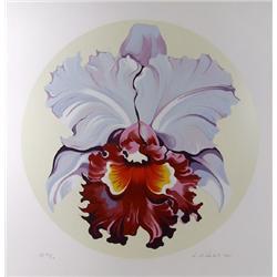 Lowell Blair Nesbitt, Iris, Serigraph