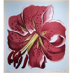 Lowell Blair Nesbitt, Tiger Lily, Serigraph