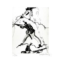 Malcolm Morley, Soldier, Etching