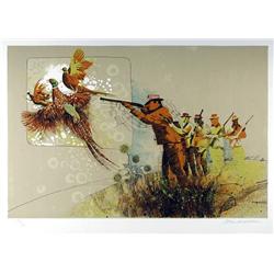 Allan Mardon, Pheasant Hunt, Lithograph