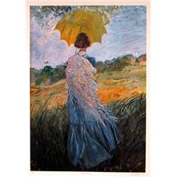 Dick Lewis, Waiting, Lithograph 