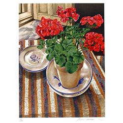 Sandra Lawrence, Geranium, Lithograph