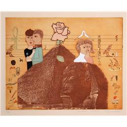 Mirielle Kramer, Egyptian Aquatint Etching