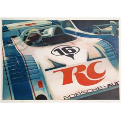 Ron Kleemann, Porsche, Racecar Lithograph