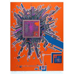 Risabura Kimura, City 361, Pop Serigraph