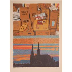 Howard Kanovitz, Ground Above, Lithograph