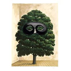 Michael Hasted, Tree Mask, British Lithograph