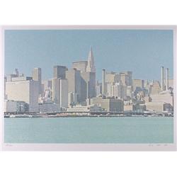 Hsiang-Ning Han, New York City Skyline, Silkscreen