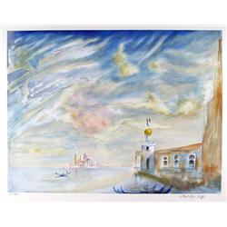 Lloyd Lozes Goff, European Shore, Lithograph