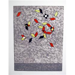 Gharduer, Geometric Space Lithograph