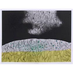 Walter Feldman, Masada, Woodcut 