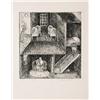 Image 1 : Dedree Drees, Family Scene, Etching 