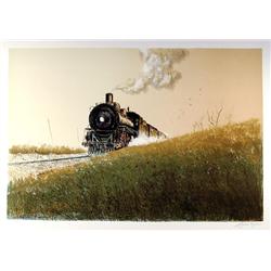 Wayne Cooper, Steam, Train Lithograph