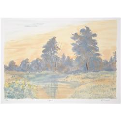 Ray Ciarrocchi, August, Landscape Lithograph
