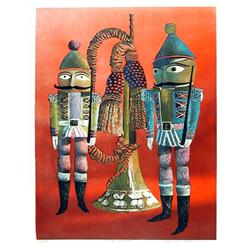 Francis Caldwell, Two Soldiers, Lithograph