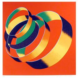 Jack Brusca, Revolutions, Op-Art Pop Silkscreen