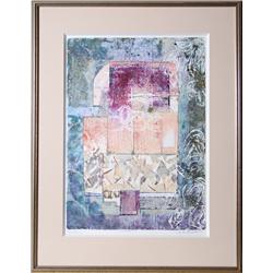 Anita Bernarde, Portals, Abstract Oil Monotype