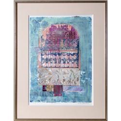 Anita Bernarde, Portals, Abstract Oil Monotype