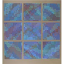 Tony Bechara, Op-Art Geometric Serigraph