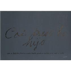 Alejandro Aguilera, Cai Preso, Serigraph