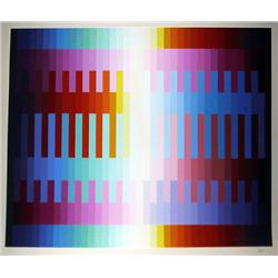 Yaacov Agam, Magic Rainbow, Serigraph