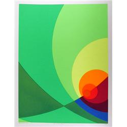 Herbert Aach, Split Infinity, Op-Art Lithograph