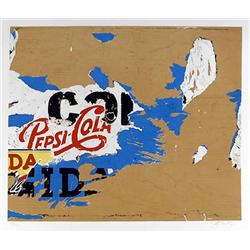 Mimmo Rotella, Pepsi, Serigraph