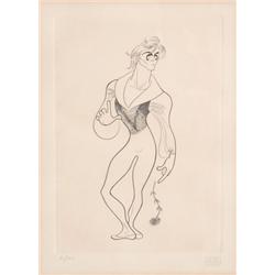Al Hirschfeld, Barishnikov, Etching
