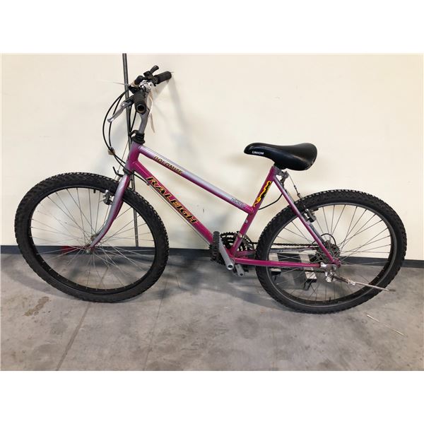 PURPLE RALEIGH DOLOMITE 18 SPEED MOUNTAIN BIKE