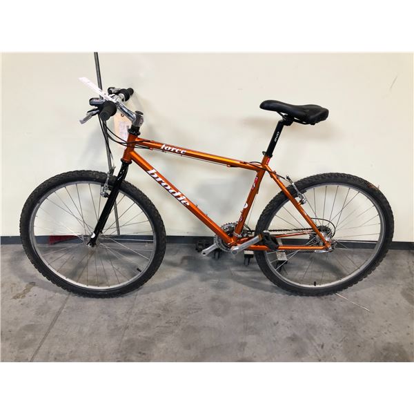 ORANGE BRODIE FORCE 21 SPEED MOUNTAIN BIKE