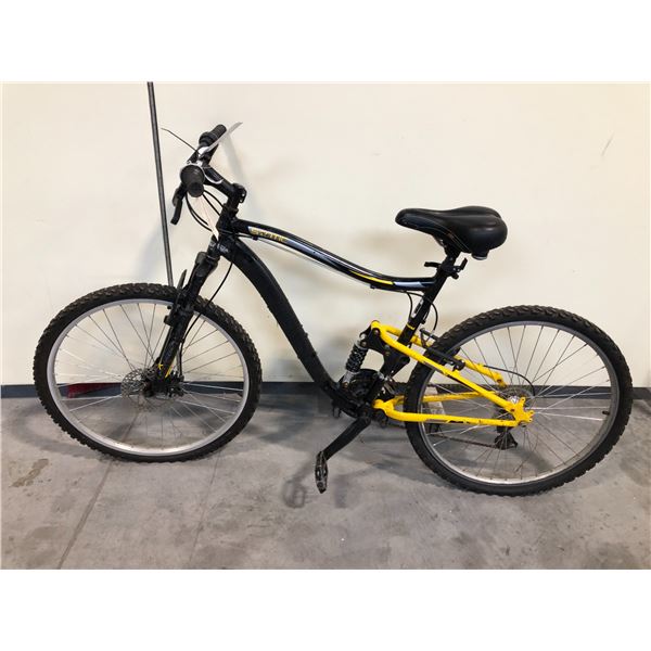 BLACK NO NAME FULL SUSPENSION 21 SPEED MOUNTAIN BIKE