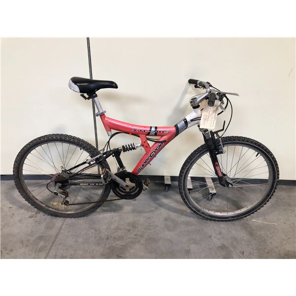 PINK SUPERCYCLE XTI-21DS FULL SUSPENSION 21 SPEED MOUNTAIN BIKE