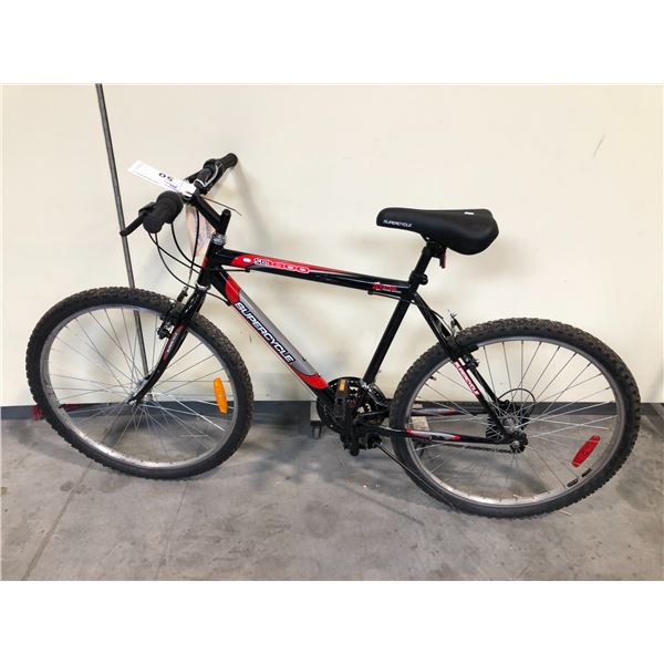 BLACK SUPERCYCLE SC1800 18 SPEED MOUNTAIN BIKE