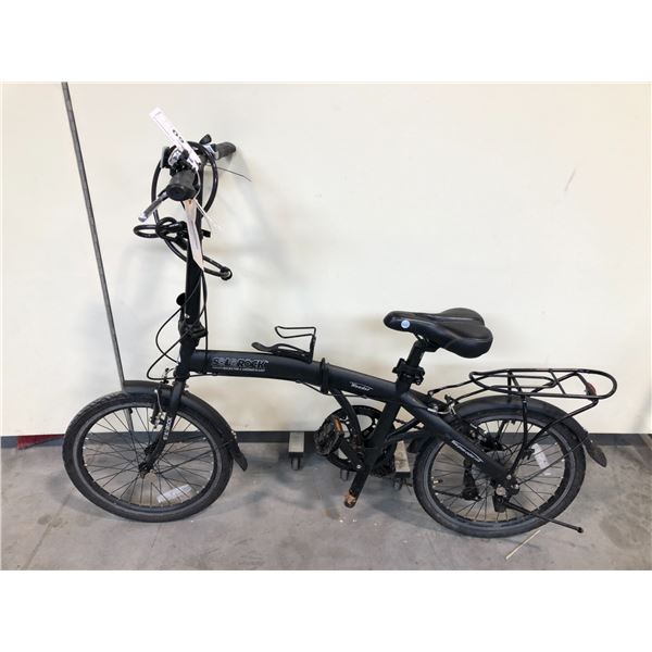 BLACK SOLO ROCK WONDER 7 SPEED FOLDING BIKE