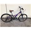 Image 2 : PURPLE TREK FRONT SUSPENSION 18 SPEED MOUNTAIN BIKE - NO BRAKES