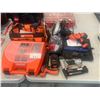 Image 1 : LOT OF ASSORTED HAND TOOLS AND POWER TOOLS INCLUDING BLACK & DECKER CORDED ELECTRIC DRILL