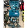 Image 1 : LOT OF ASSORTED MAKITA POWER TOOLS INCLUDING 2 CIRCULAR SAWS WITH CASE, DRILLS, ANGLE GRINDER AND