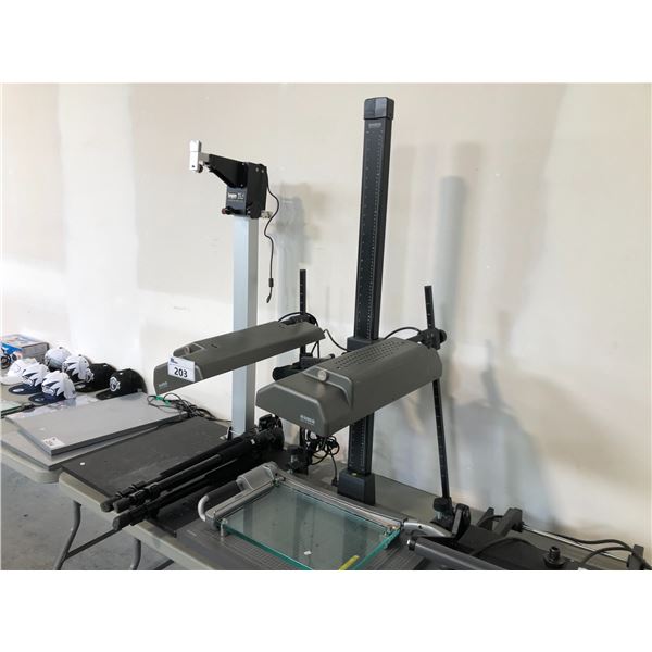 KAISER AND BOGEN PHOTO STANDS, SLK PRO700DX TRIPOD AND GBC PAPER CUTTER