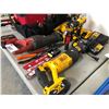 Image 2 : LOT OF MISC. TOOLS INCLUDING CORDLESS DEWALT,  MILWAUKEE AND HAND TOOLS