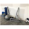 Image 2 : LOT OF MISC. FITNESS EQUIPMENT INCLUDING, LIFE FITNESS INCLINE BENCH AND MORE - MUST TAKE ALL